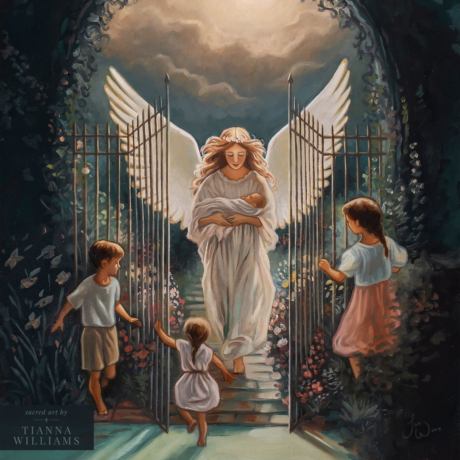New Baby in Heaven – Sacred Art by Tianna Williams