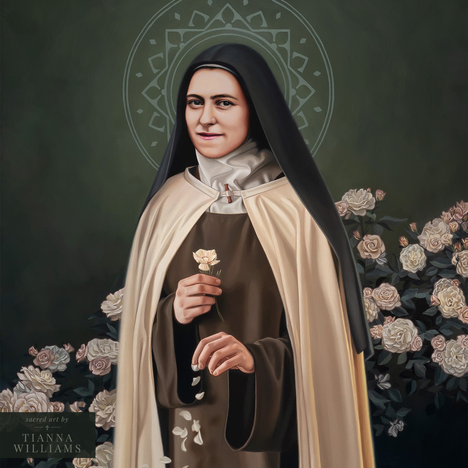 Saint Therese of Lisieux | Ascension – Sacred Art by Tianna Williams