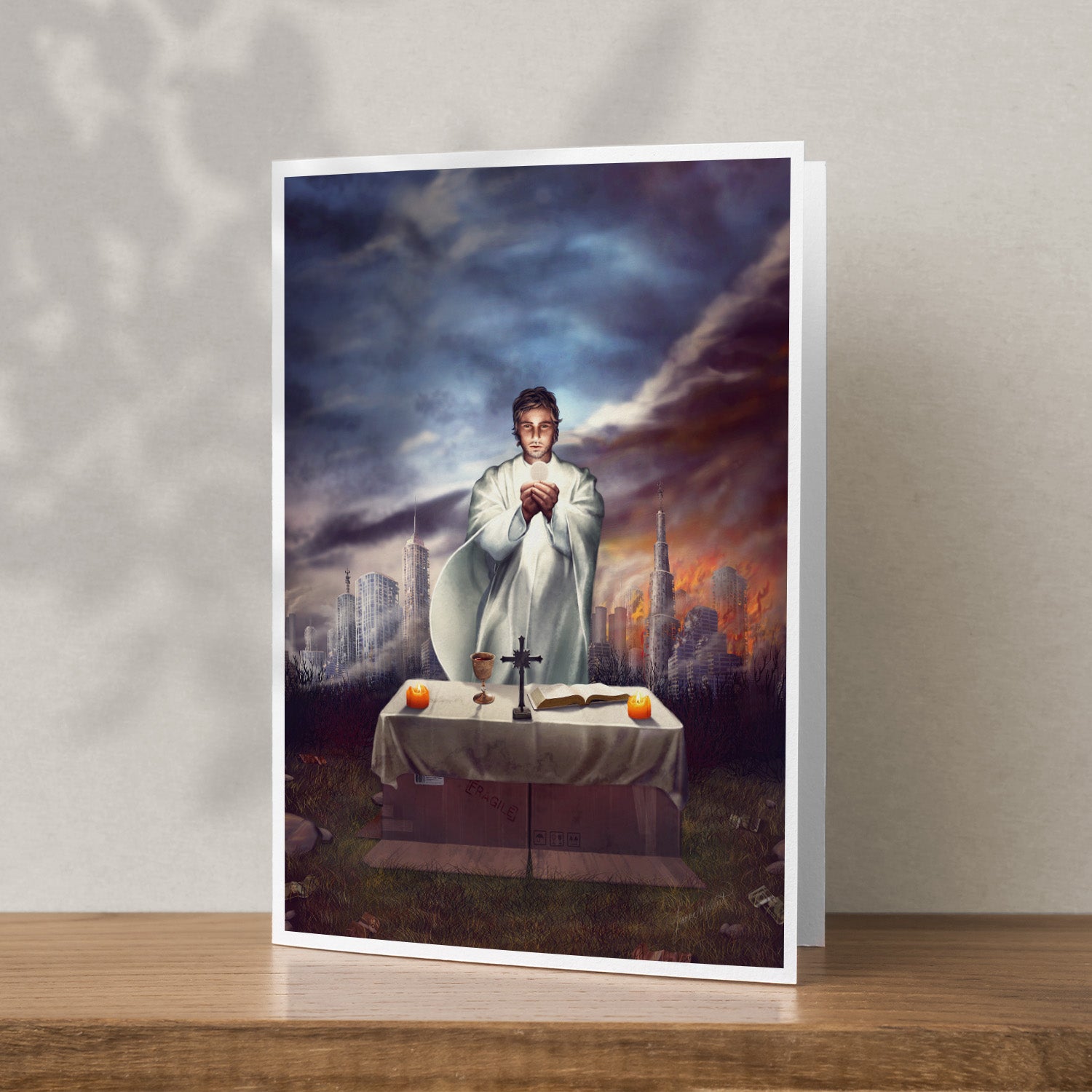 "Scratch & Dent" Prints - He Will Reign, Greeting Card image