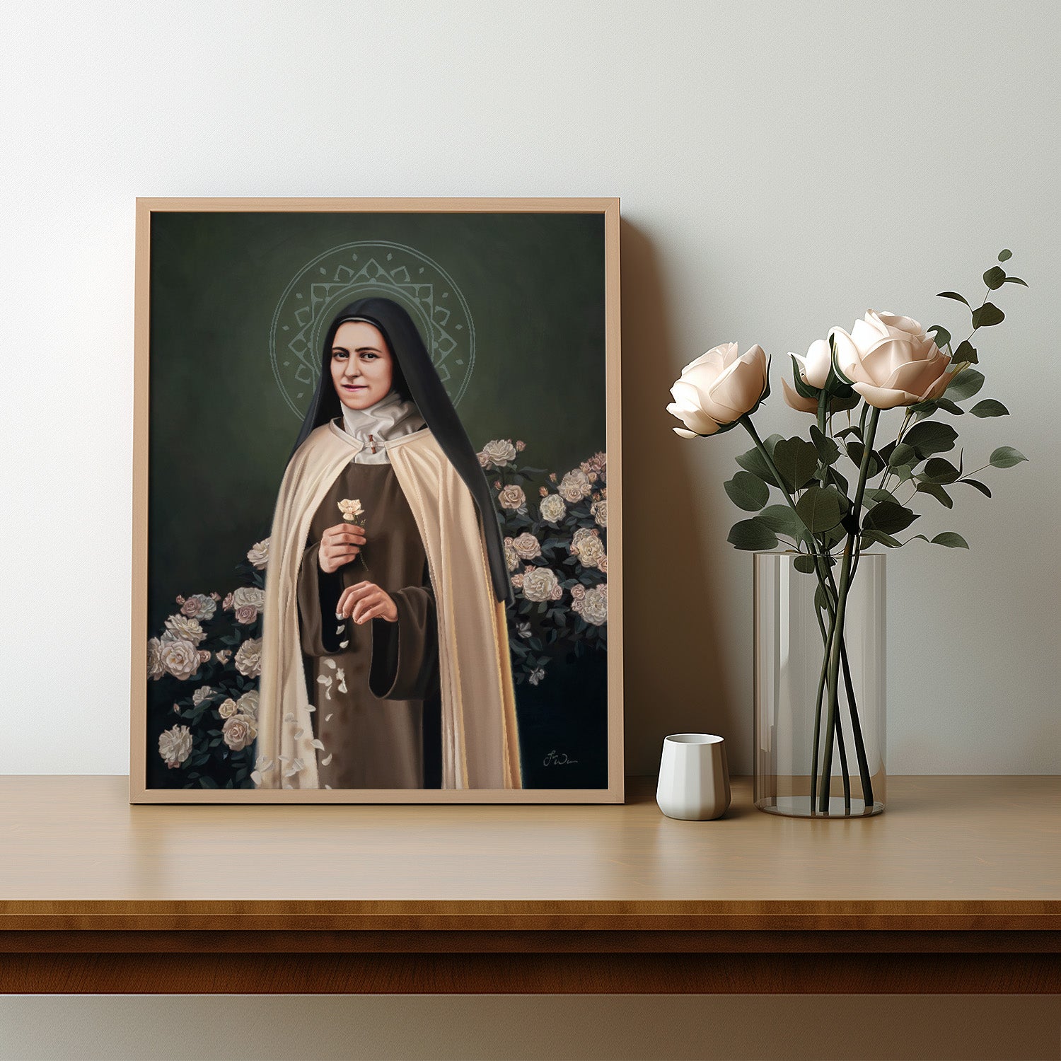 Saint Therese of Lisieux | Ascension – Sacred Art by Tianna Williams