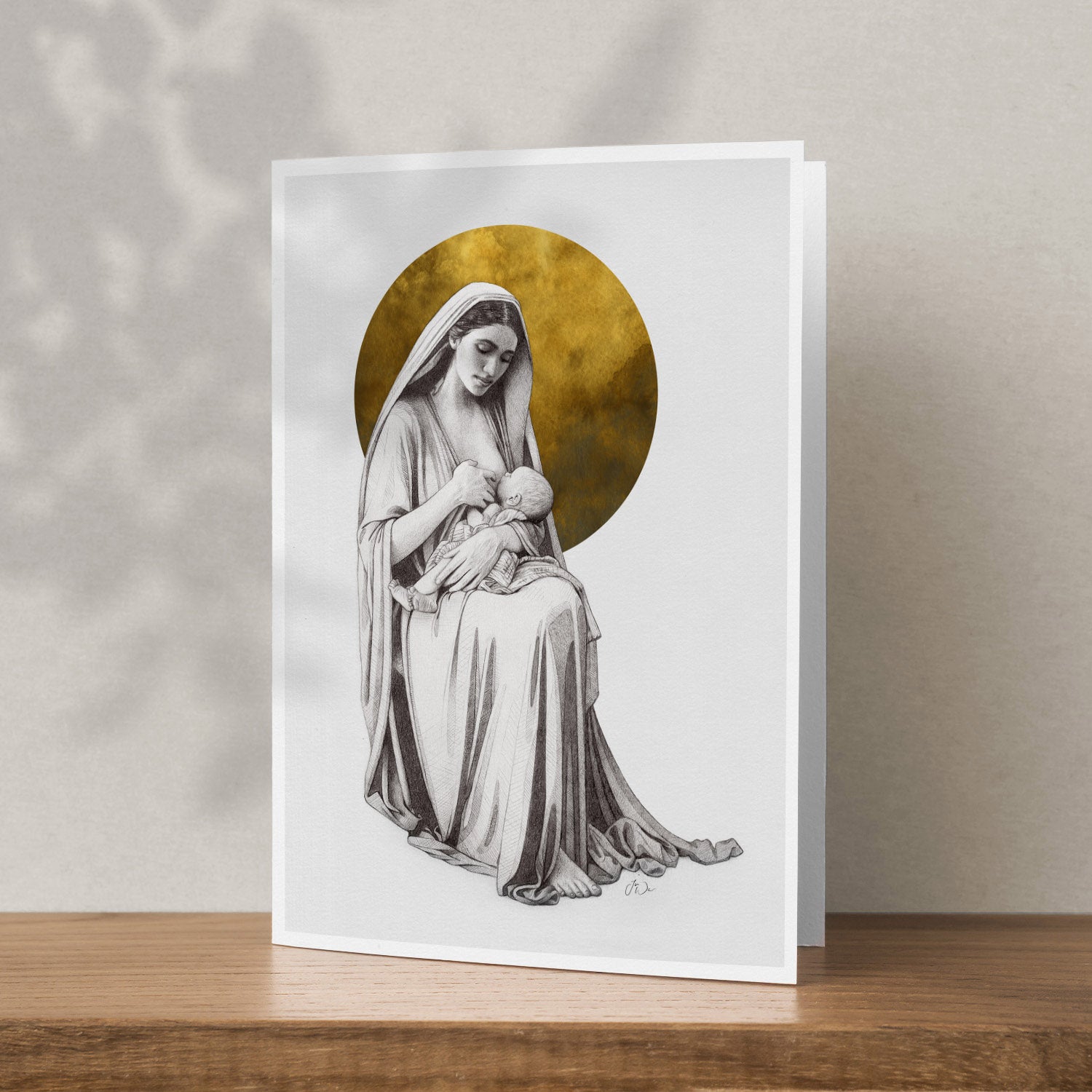 Greeting Cards - Nursing Mother, Single Card image
