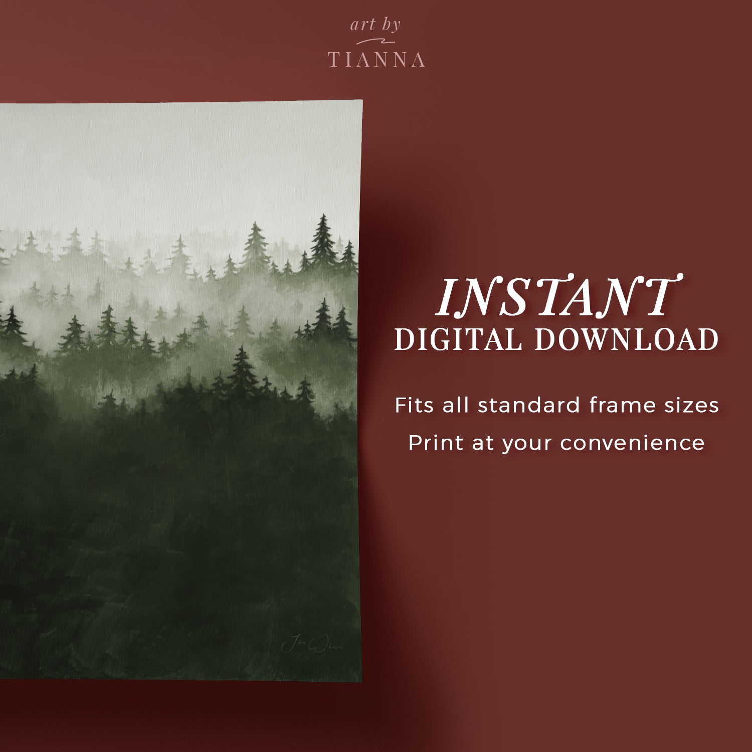 Misty Forest | Digital Download