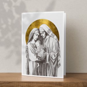 Holy Family Sketch Greeting Card