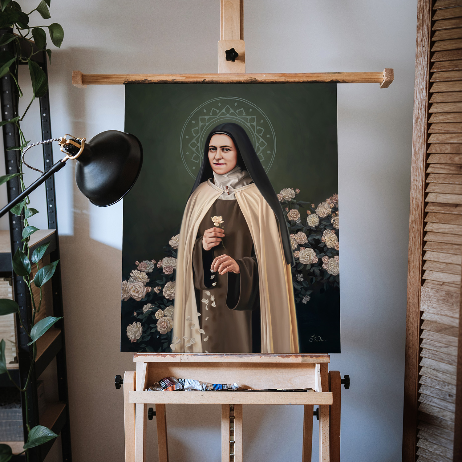 Saint Therese of Lisieux Easel