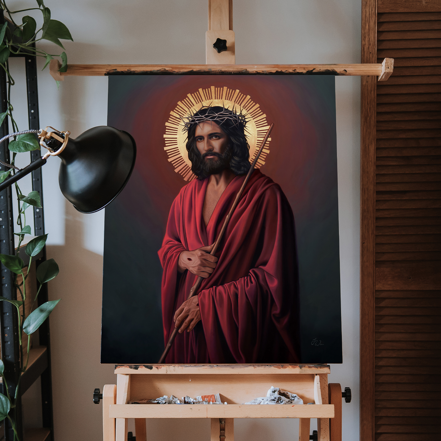 Christ the King easel